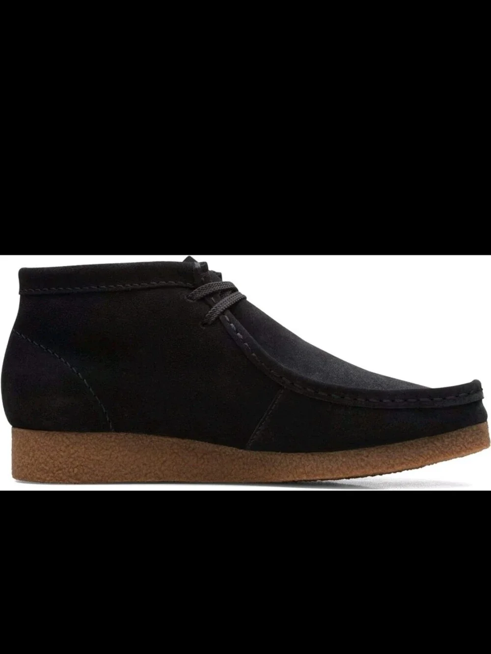 Clarks Men's Shacre Chukka Boot Black Suede Leather